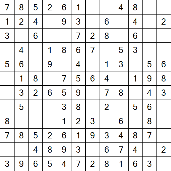 Butterfly Sudoku - Einfach