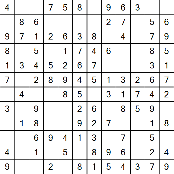 Butterfly Sudoku - Einfach