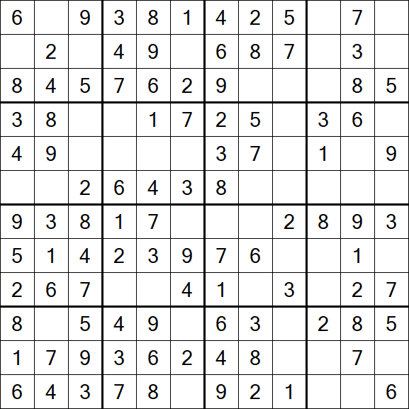 Butterfly Sudoku - Einfach