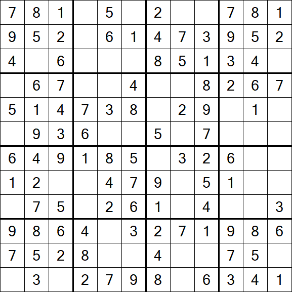 Butterfly Sudoku - Einfach
