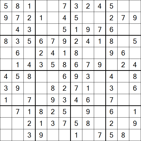 Butterfly Sudoku - Easy