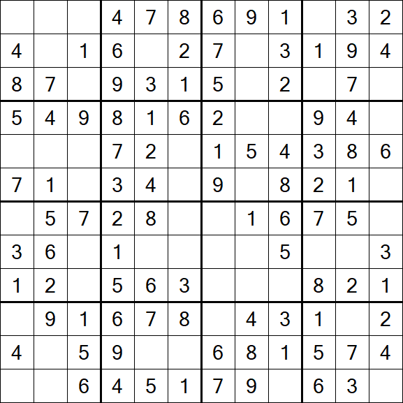 Butterfly Sudoku - Einfach