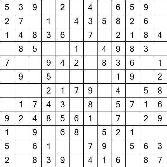 Butterfly Sudoku - Einfach
