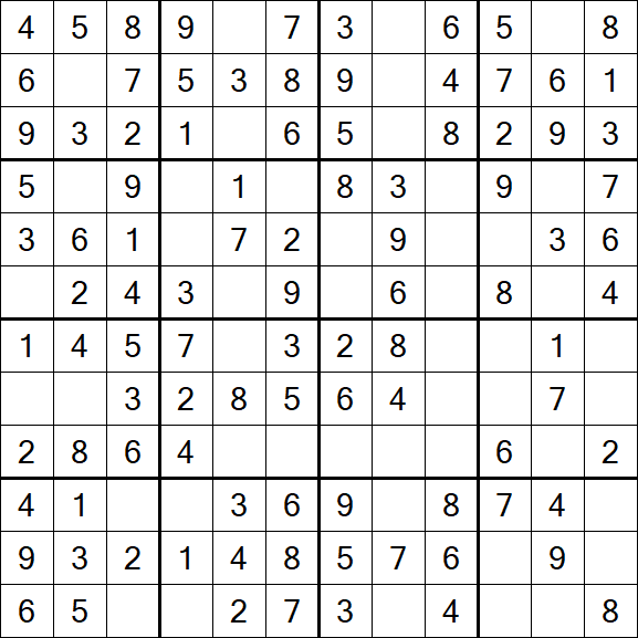 Butterfly Sudoku - Einfach