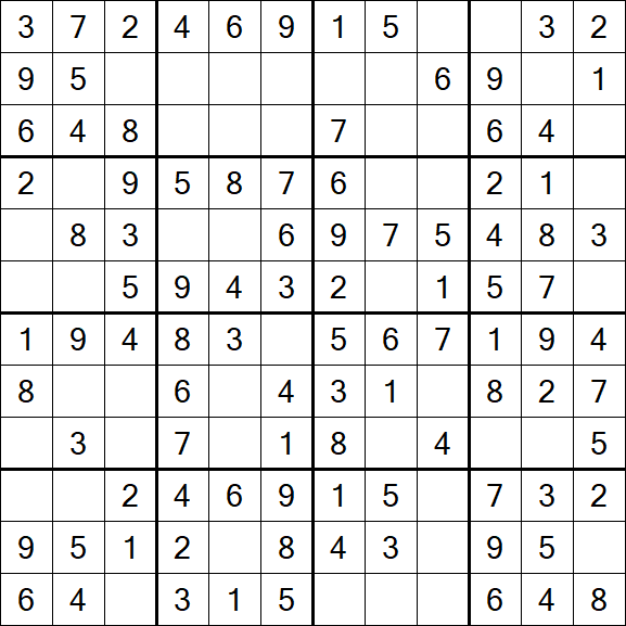 Butterfly Sudoku - Einfach