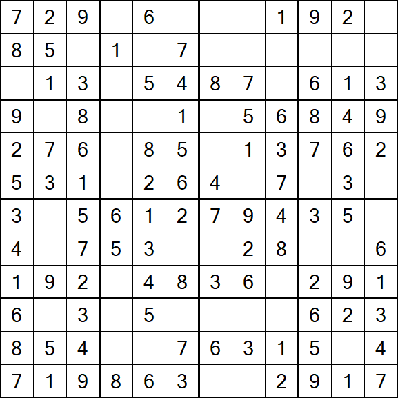 Butterfly Sudoku - Einfach