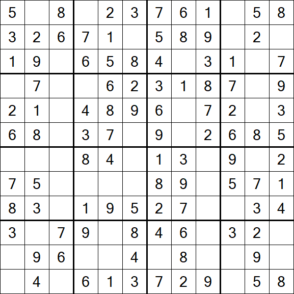 Butterfly Sudoku - Einfach