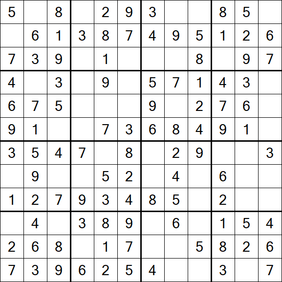 Butterfly Sudoku - Einfach
