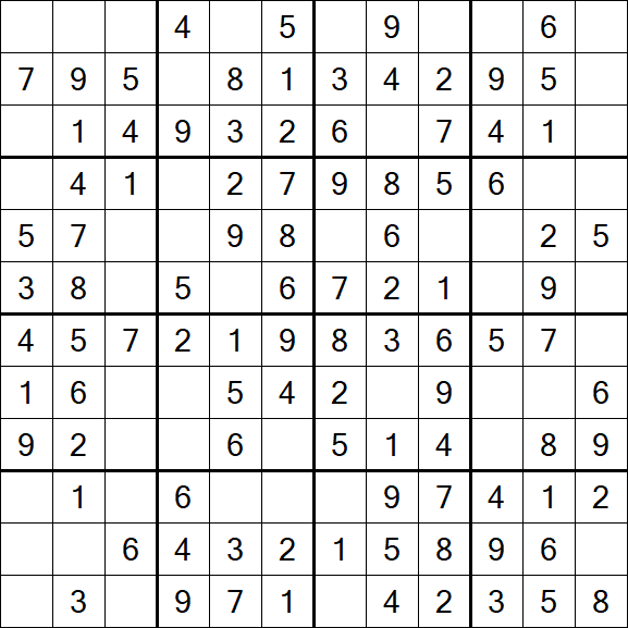 Butterfly Sudoku - Einfach