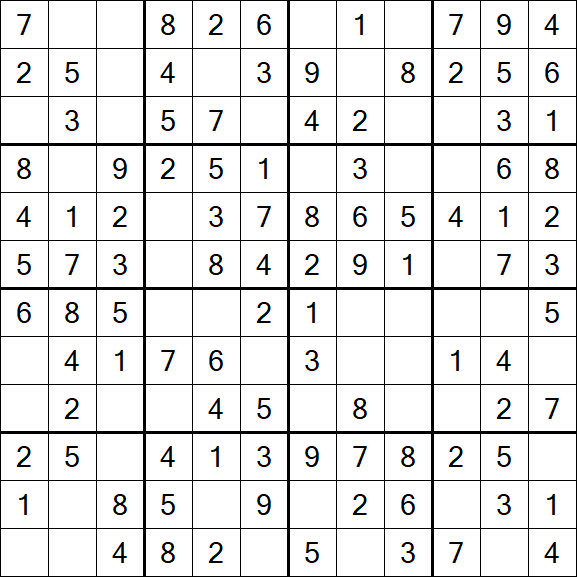 Butterfly Sudoku - Easy