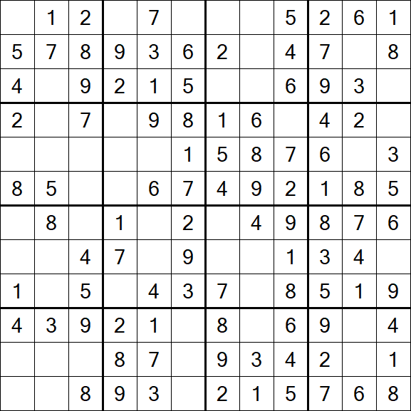Butterfly Sudoku - Easy