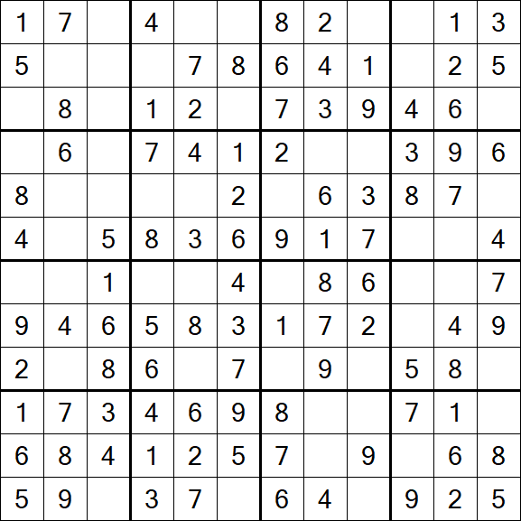 Butterfly Sudoku - Easy
