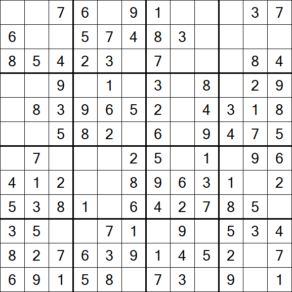 Butterfly Sudoku - Easy