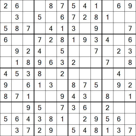 Butterfly Sudoku - Easy