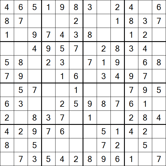 Butterfly Sudoku - Easy