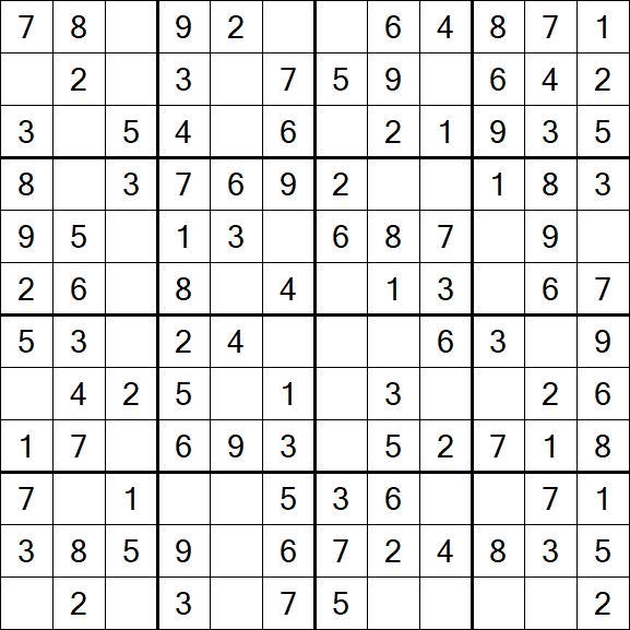 Butterfly Sudoku - Easy