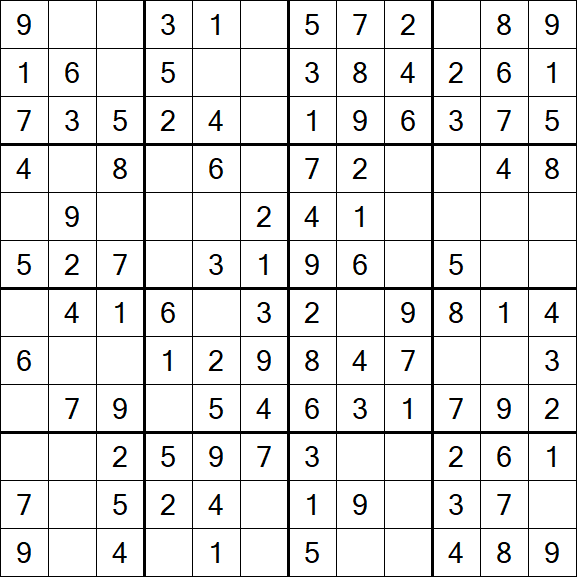 Butterfly Sudoku - Easy