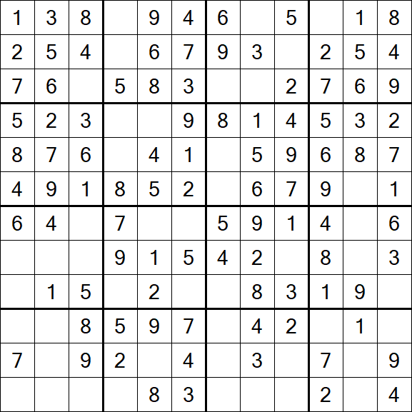 Butterfly Sudoku - Easy