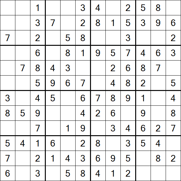 Butterfly Sudoku - Fácil