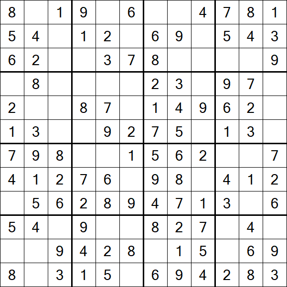 Butterfly Sudoku - Fácil