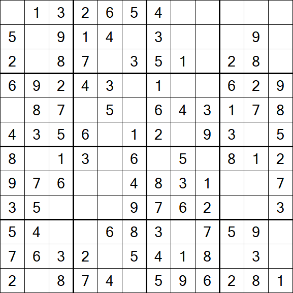 Butterfly Sudoku - Fácil