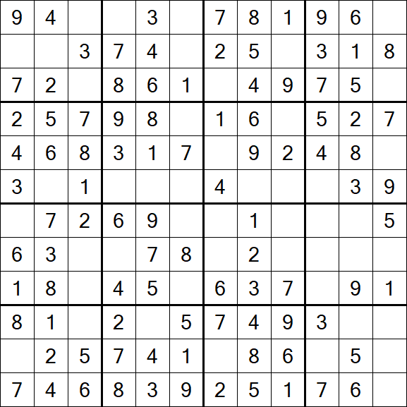 Butterfly Sudoku - Fácil