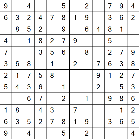 Butterfly Sudoku - Fácil