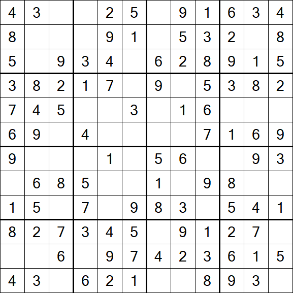 Butterfly Sudoku - Einfach