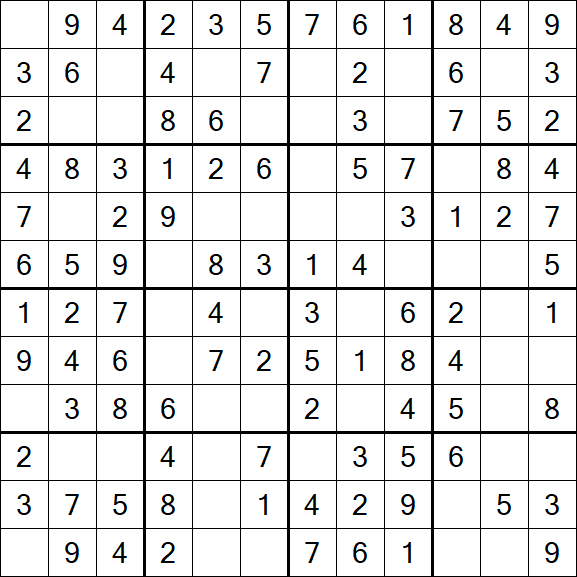 Butterfly Sudoku - Fácil