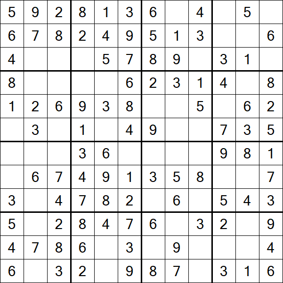 Butterfly Sudoku - Fácil