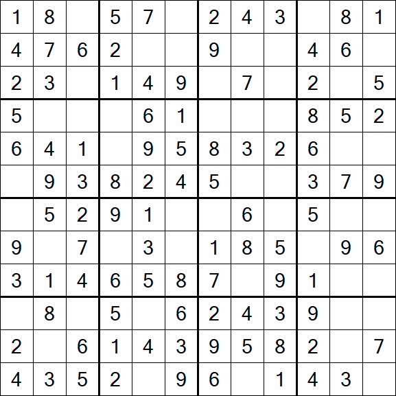 Butterfly Sudoku - Simple