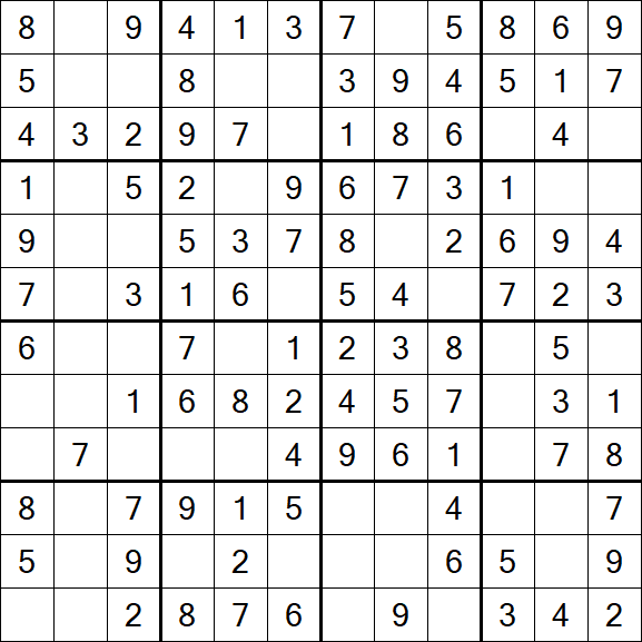 Butterfly Sudoku - Fácil