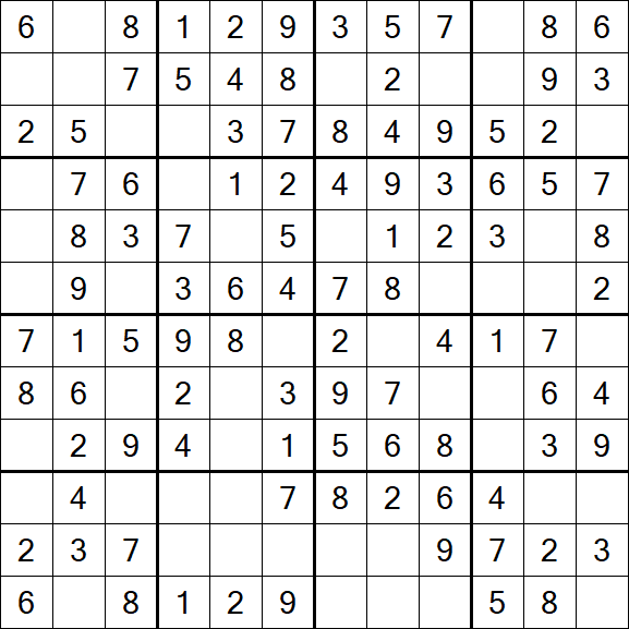 Butterfly Sudoku - Einfach