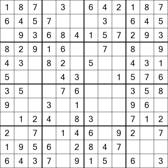 Butterfly Sudoku - Simple