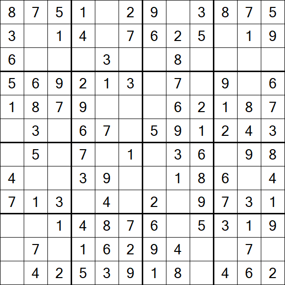 Butterfly Sudoku - Simple