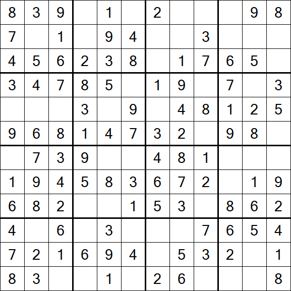 Butterfly Sudoku - Einfach