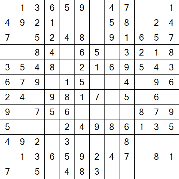 Butterfly Sudoku - Simple
