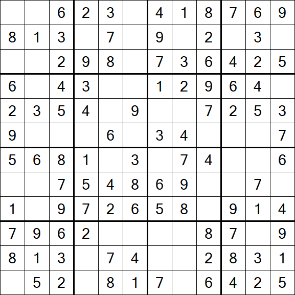 Butterfly Sudoku - Fácil