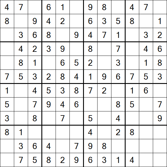 Butterfly Sudoku - Fácil
