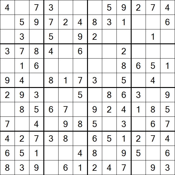 Butterfly Sudoku - Fácil