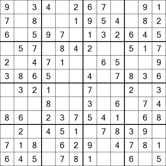 Butterfly Sudoku - Fácil