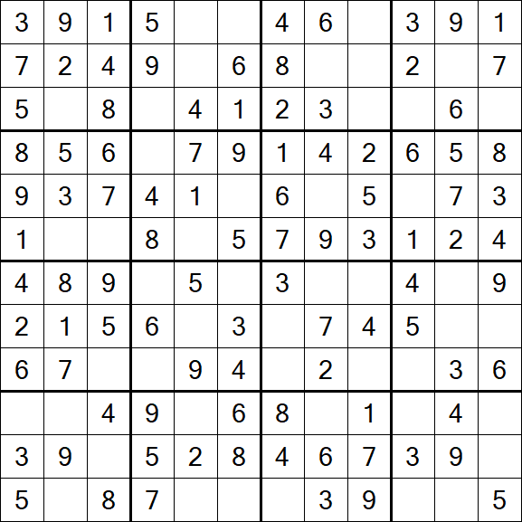 Butterfly Sudoku - Fácil