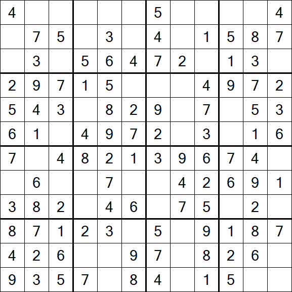 Butterfly Sudoku - Fácil