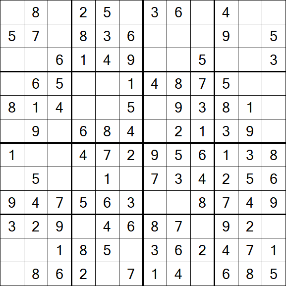 Butterfly Sudoku - Fácil