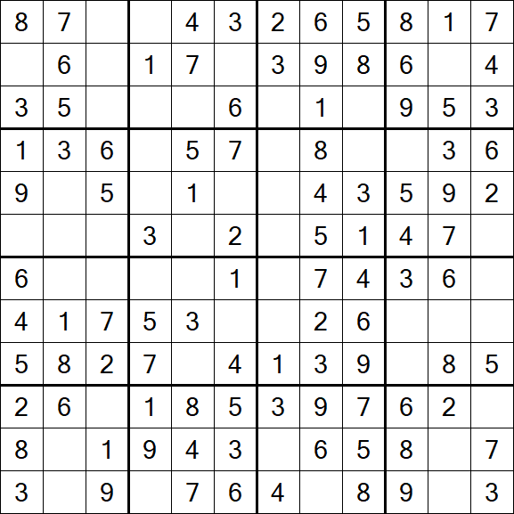 Butterfly Sudoku - Fácil