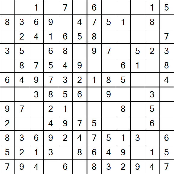 Butterfly Sudoku - Easy