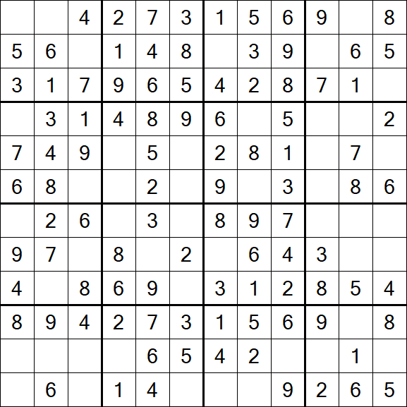 Butterfly Sudoku - Fácil