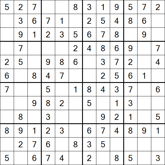 Butterfly Sudoku - Easy