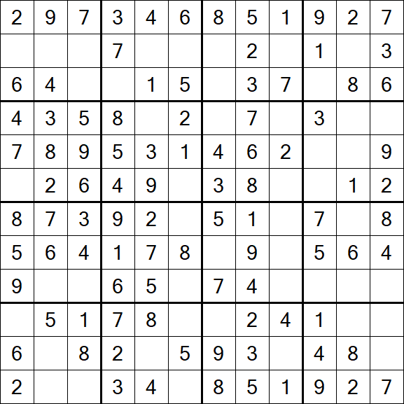 Butterfly Sudoku - Einfach