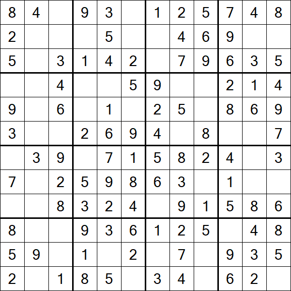 Butterfly Sudoku - Einfach